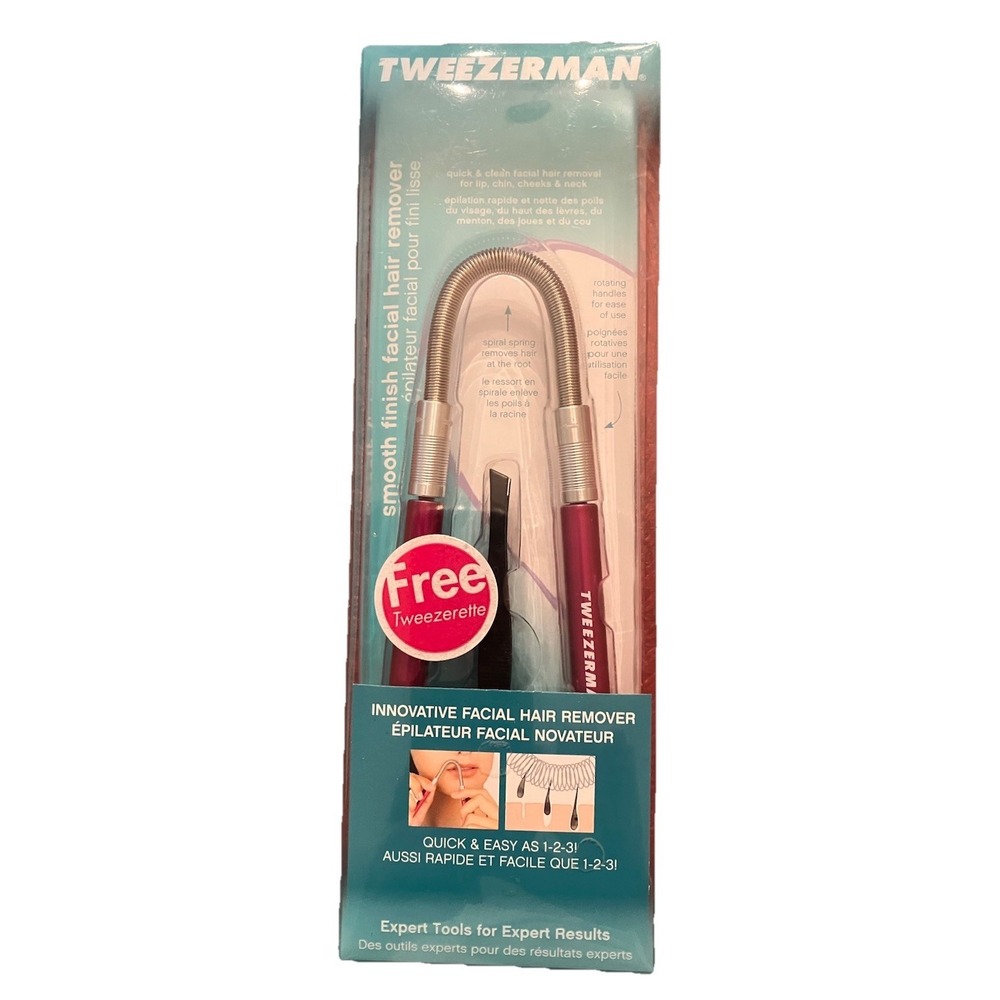 Tweezerman Smooth Finish Facial‎ Hair Remover for Face With Tweezers NEW